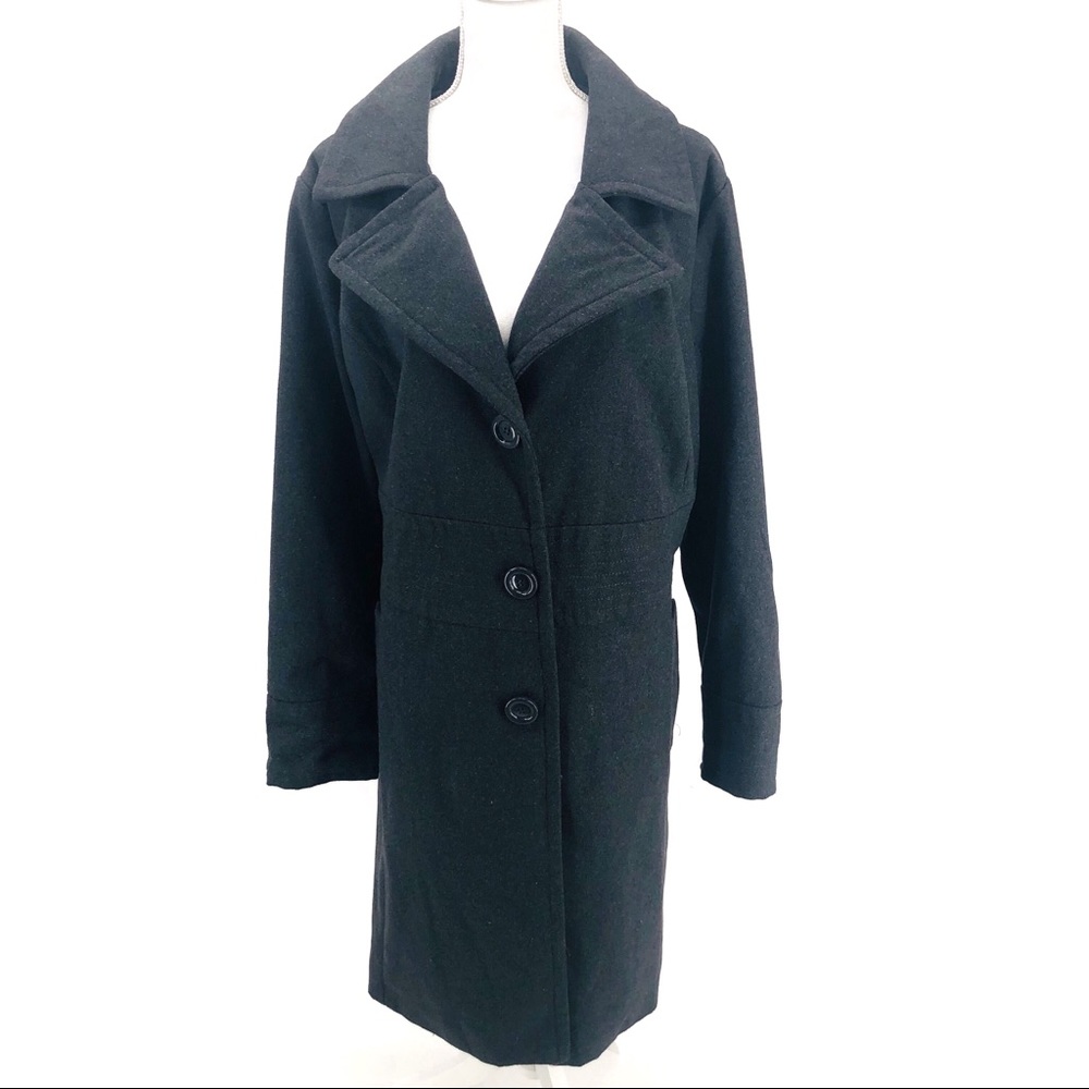 NYC Dollhouse Outerwear Gray Winter Coat 3X